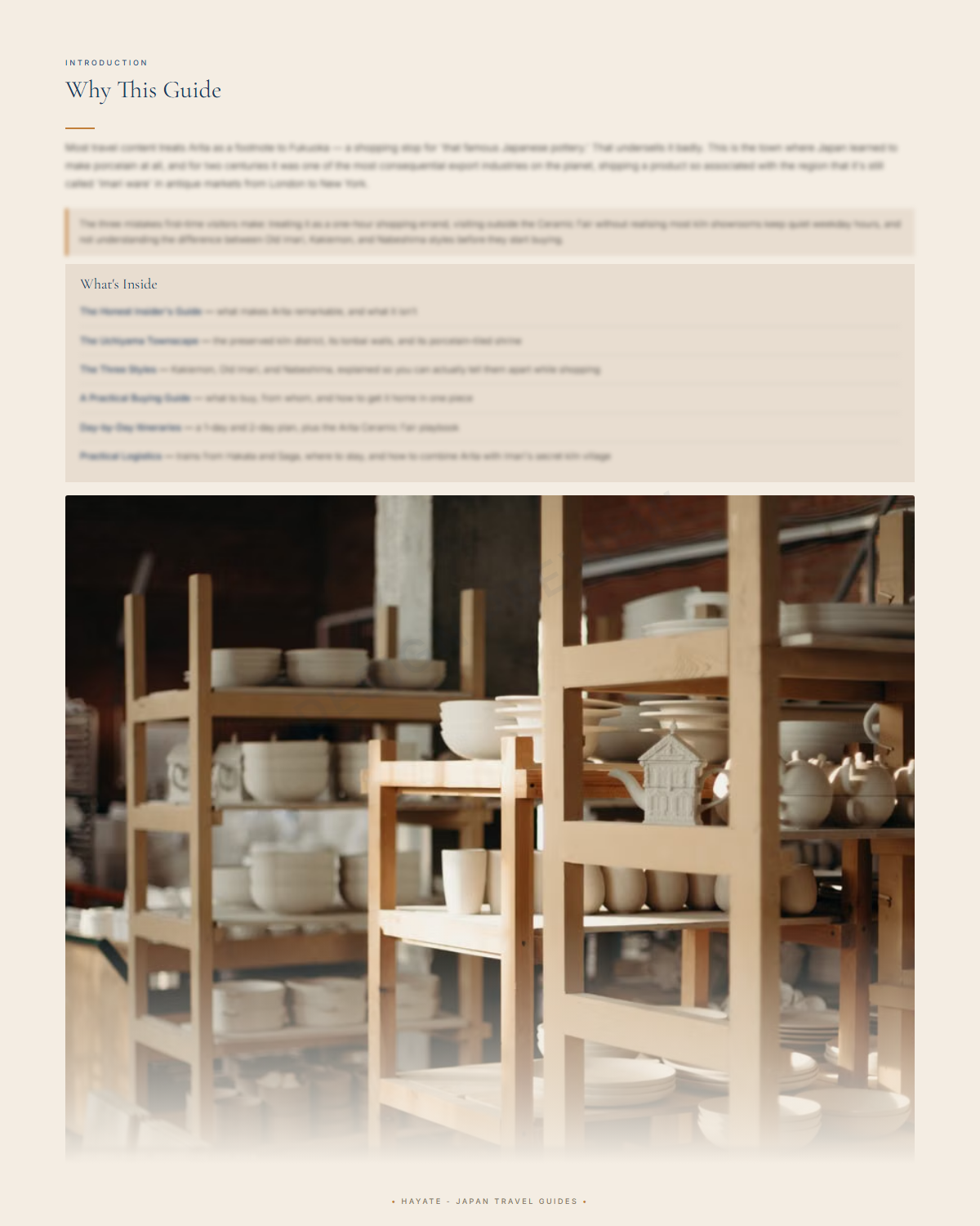 Sample page 3 from the Arita guide