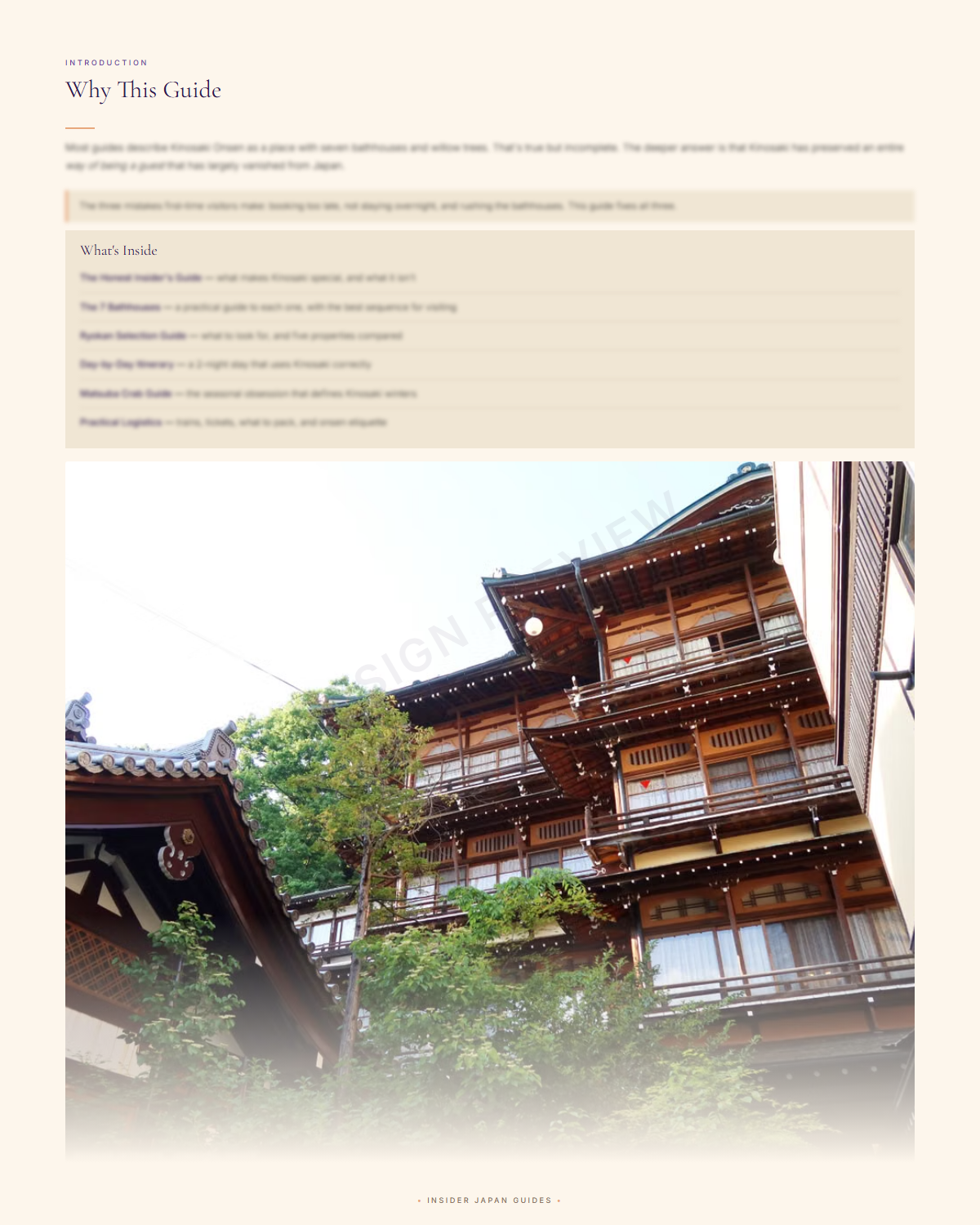 Sample page 3 from the kinosaki onsen guide