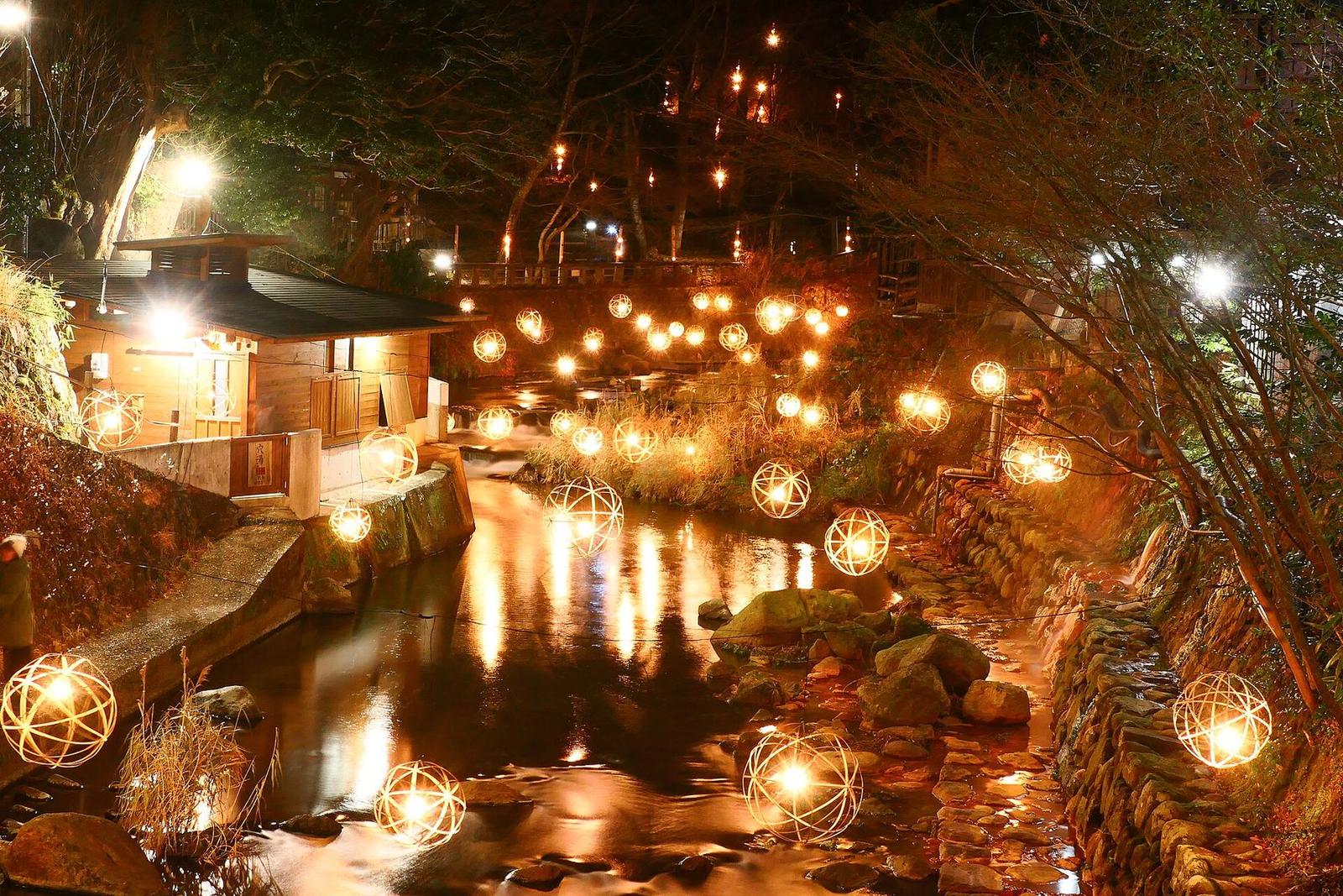 Kurokawa Onsen, a hot-spring village in the Kumamoto highlands