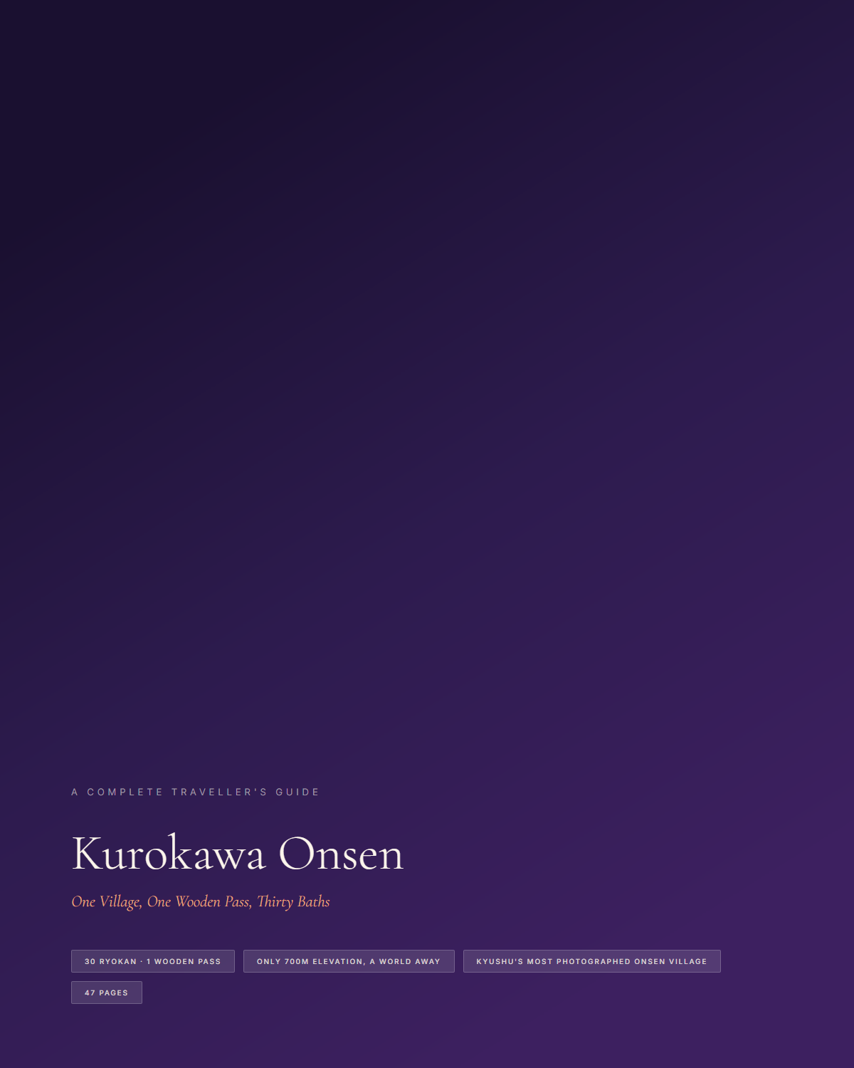 Sample page 1 from the kurokawa onsen guide