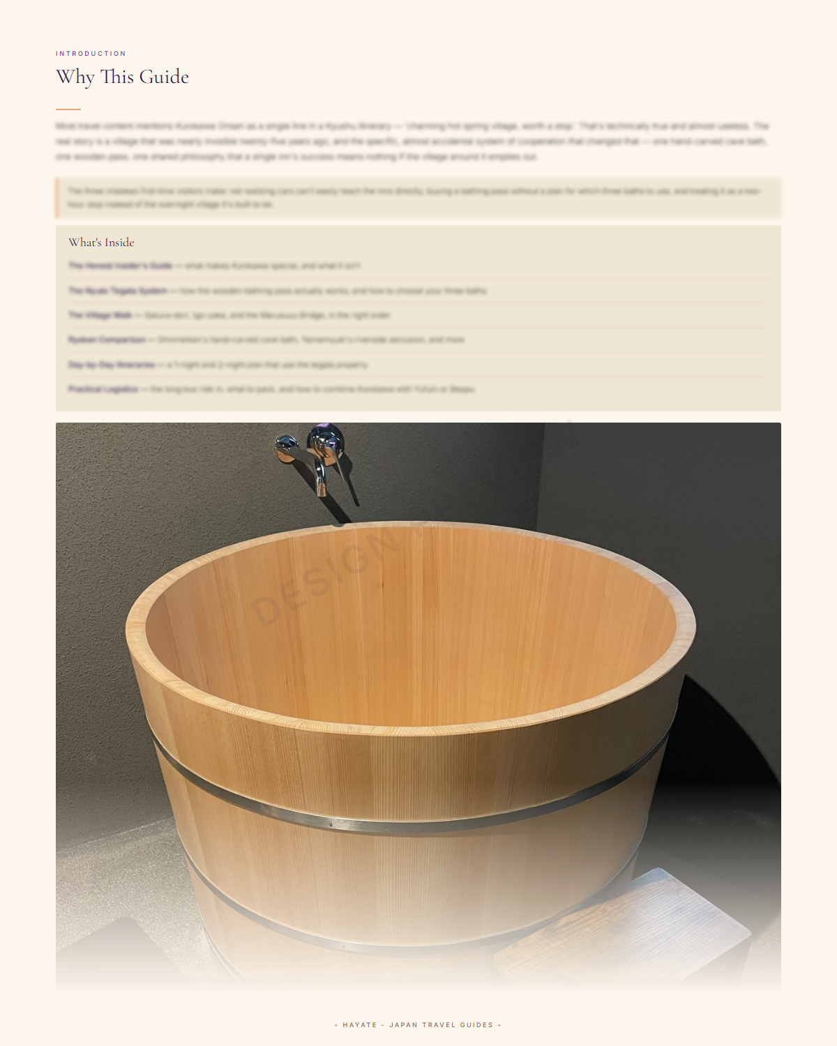 Sample page 3 from the kurokawa onsen guide