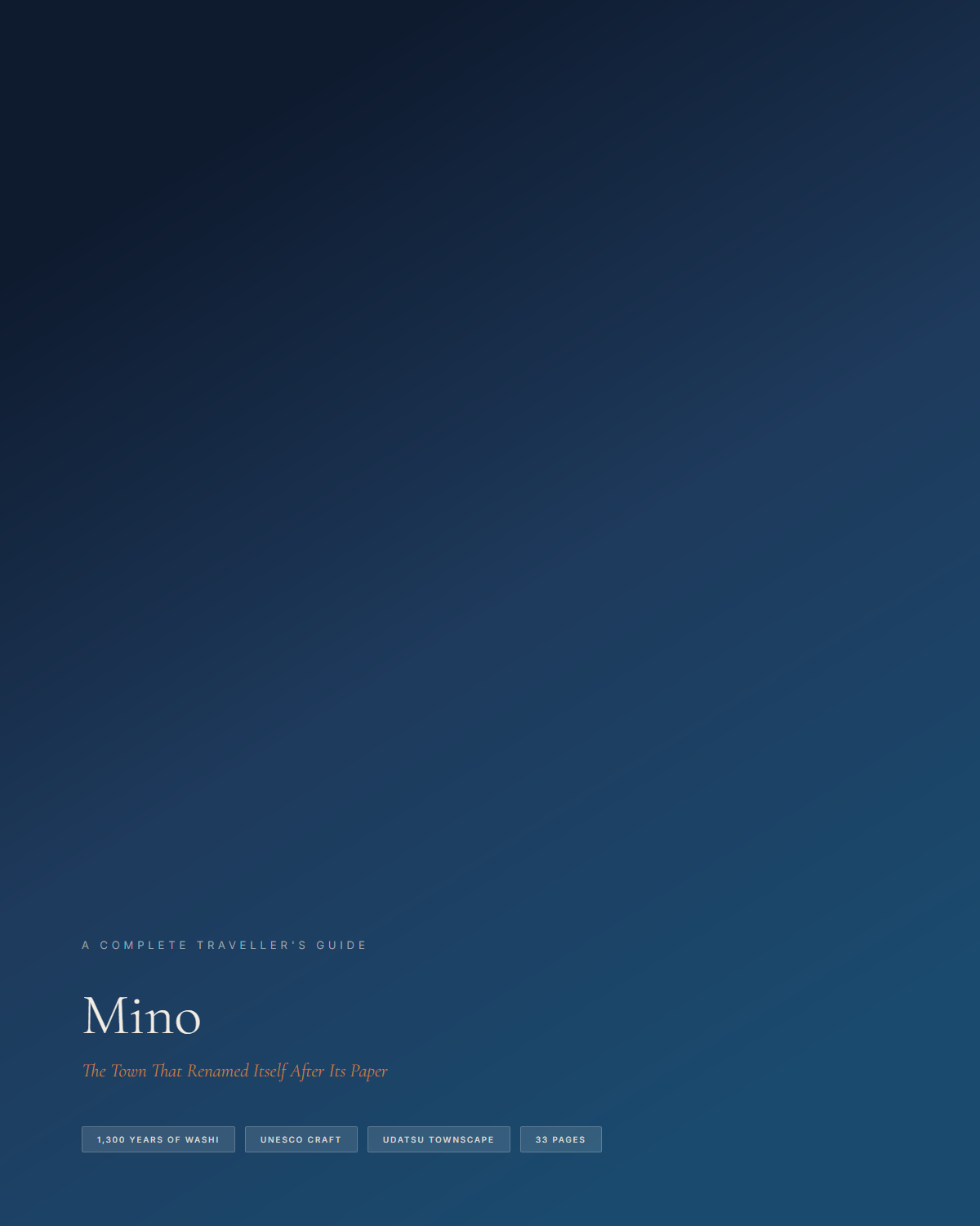 Sample page 1 from the Mino guide