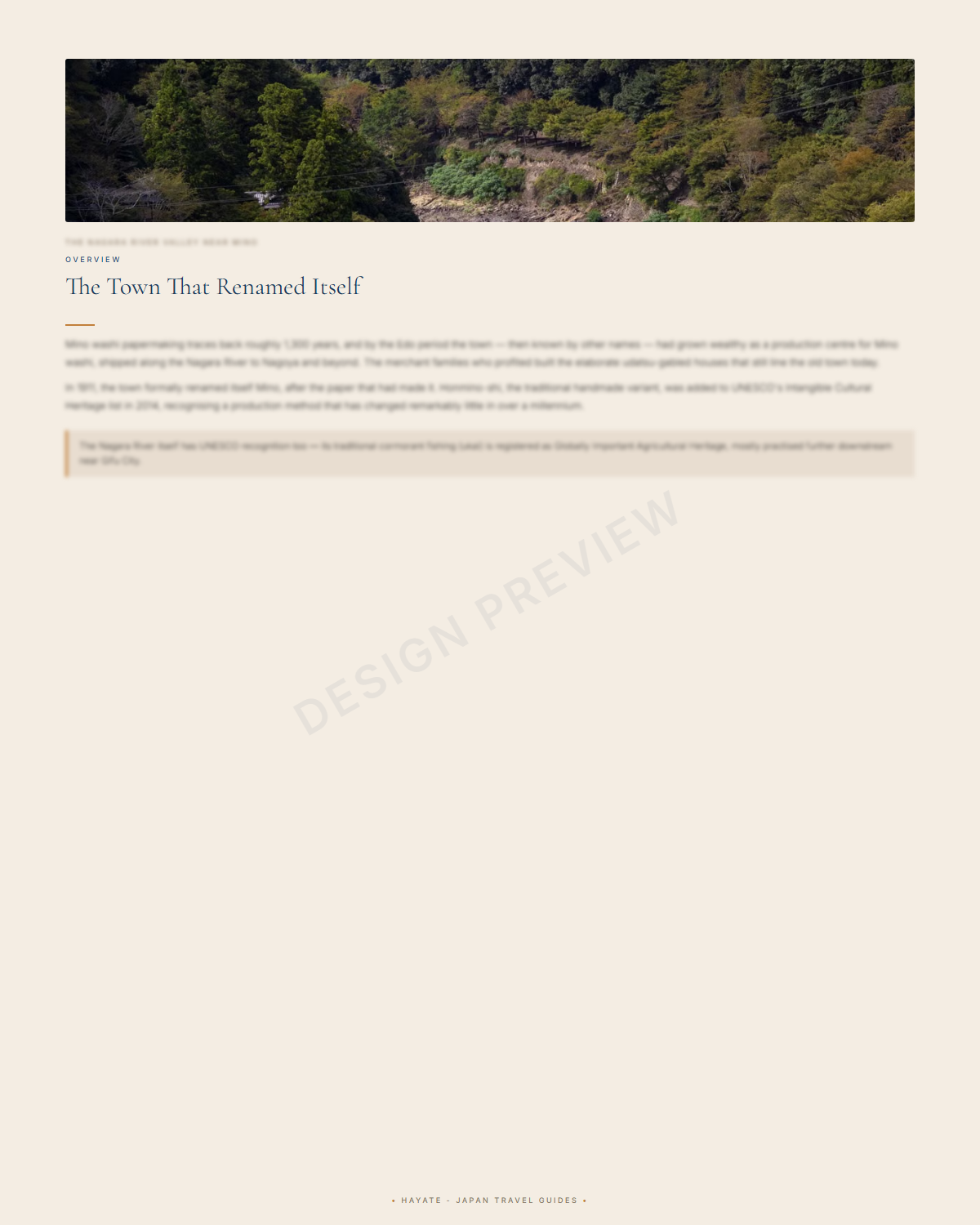 Sample page 3 from the Mino guide