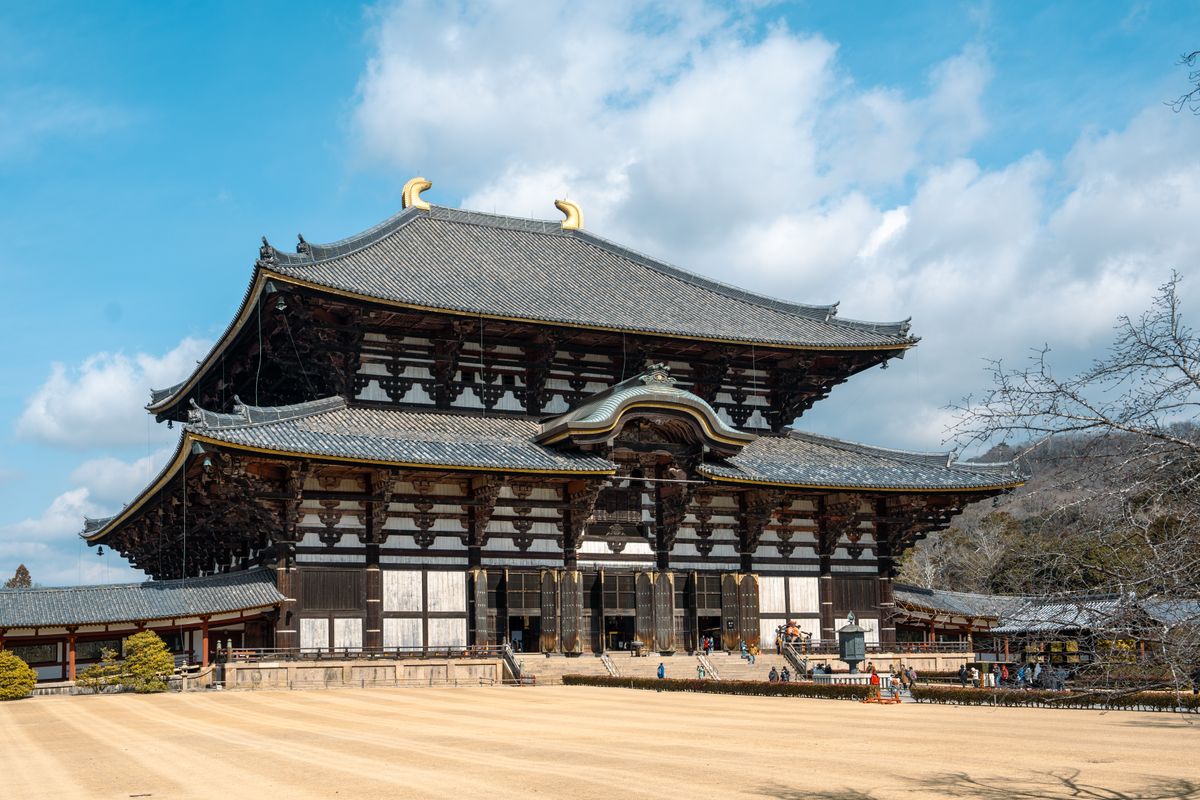The Great Buddha Hall of Todai-ji in Nara
