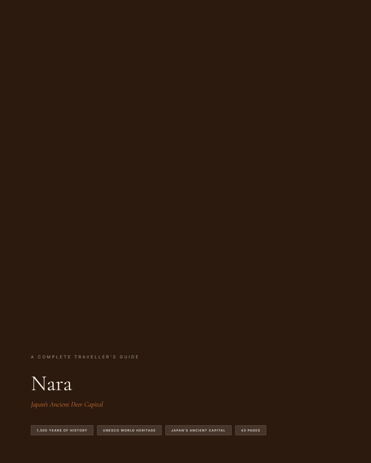 Sample page 1 from the Nara guide