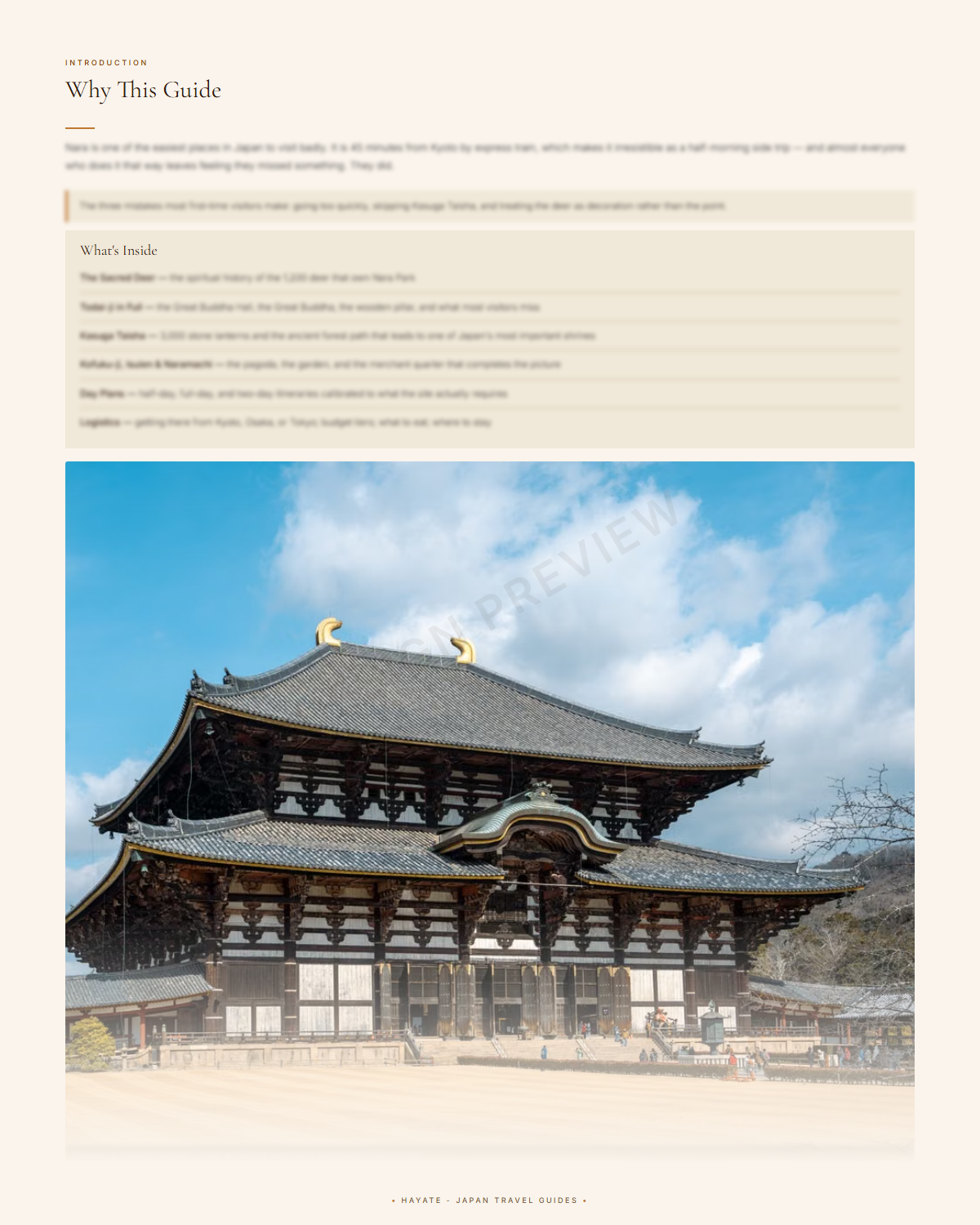 Sample page 3 from the Nara guide