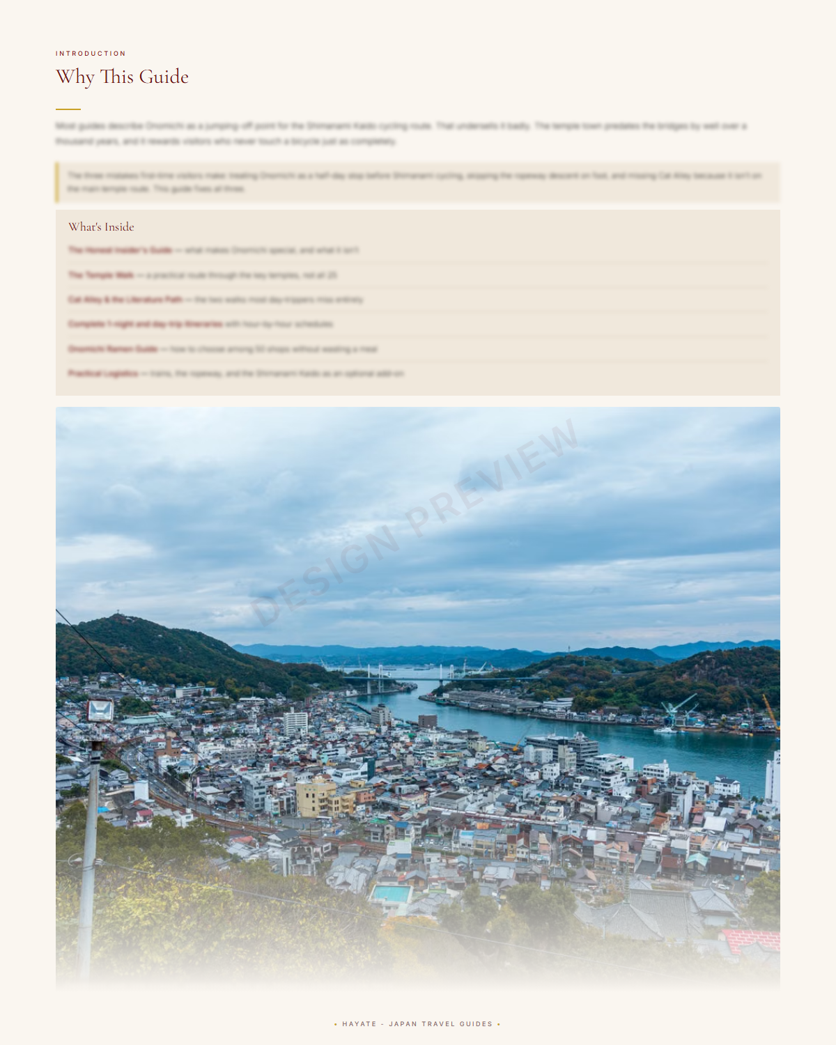 Sample page 3 from the onomichi guide