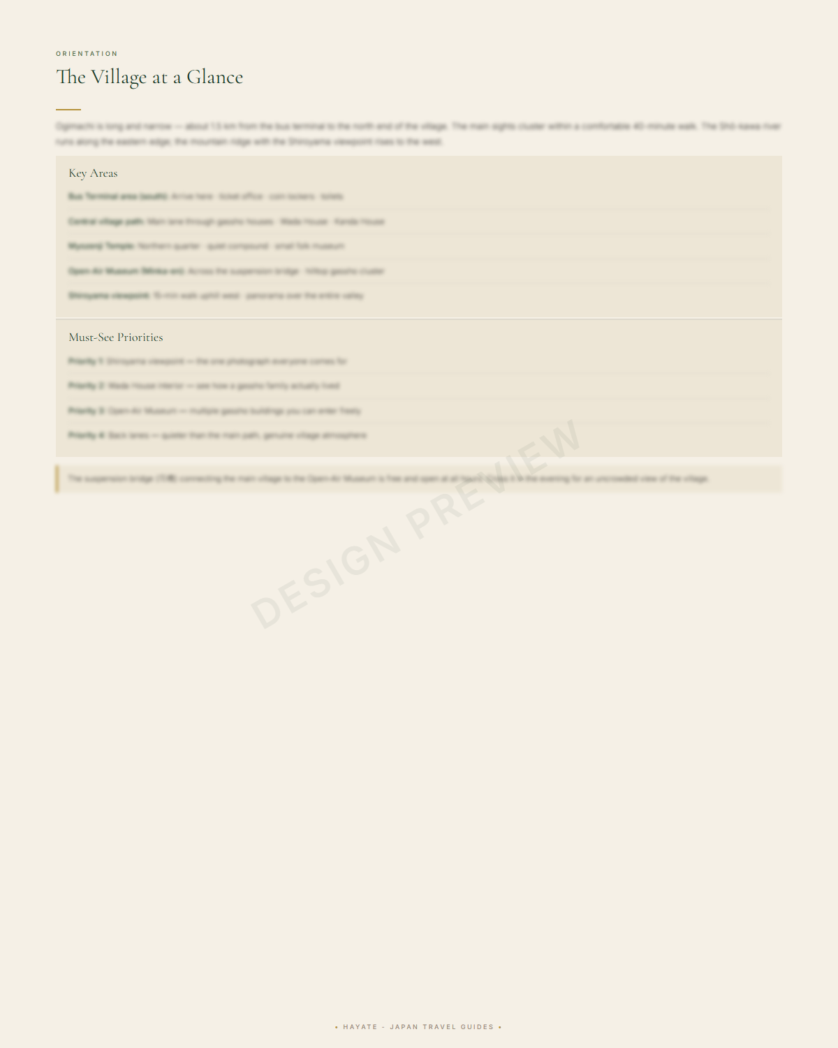 Sample page 3 from the shirakawa go guide