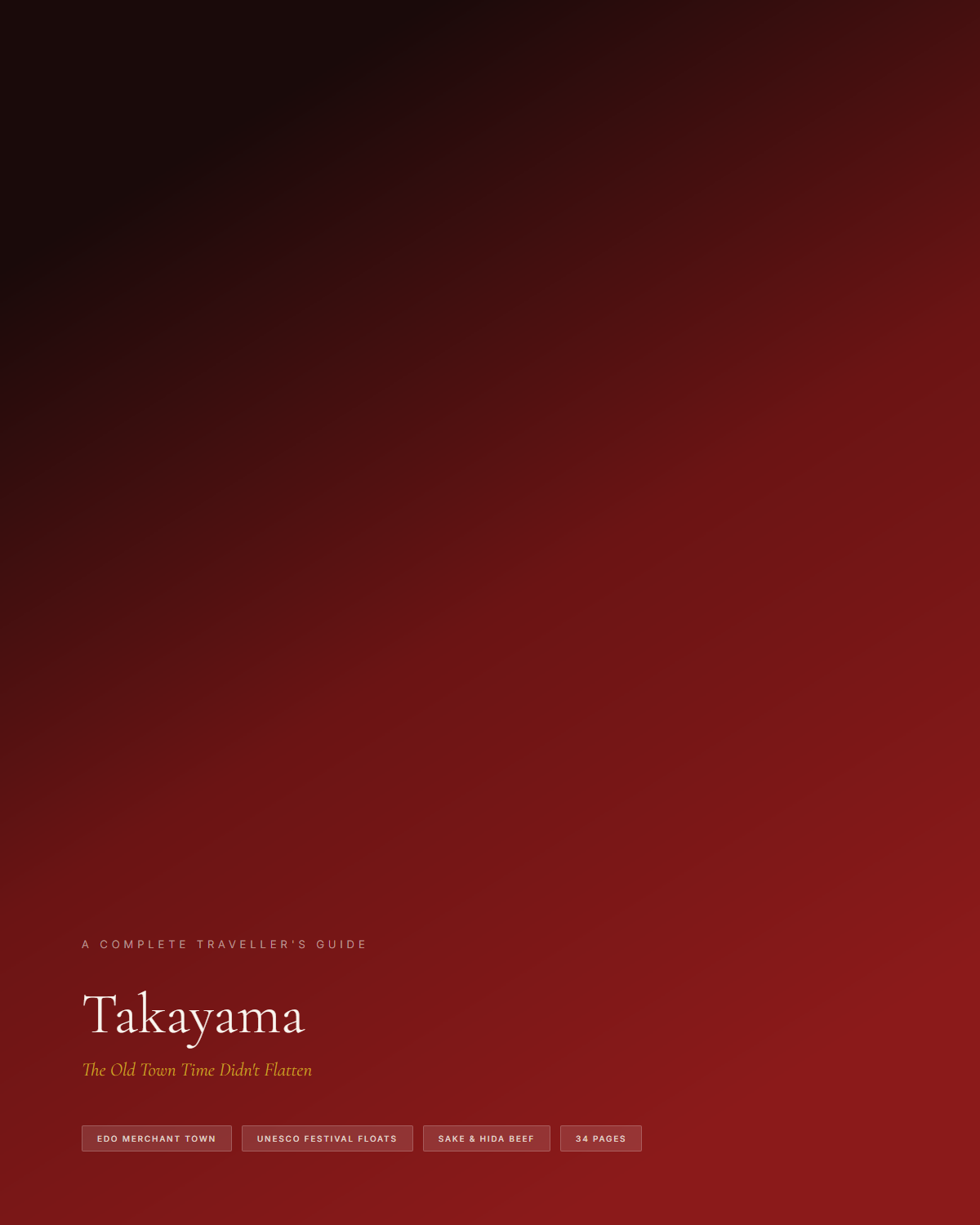 Sample page 1 from the Takayama guide