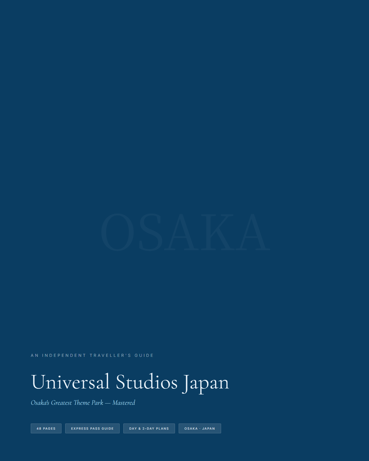 Sample page 1 from the Usj guide