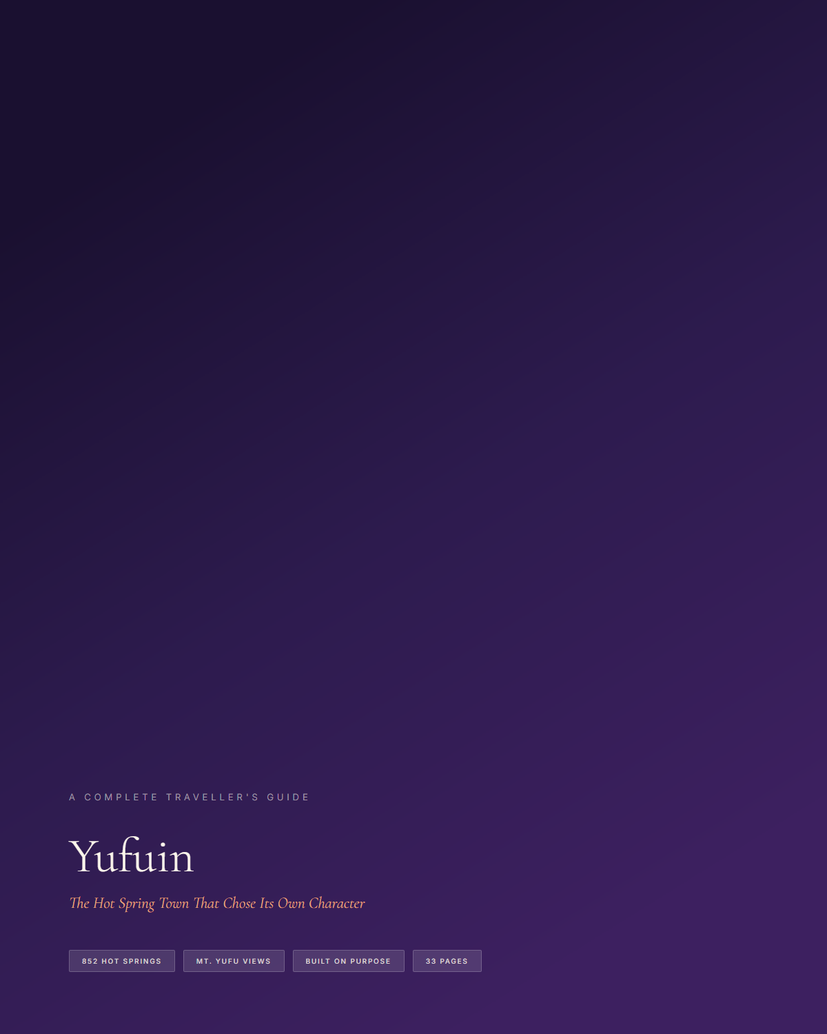 Sample page 1 from the yufuin guide